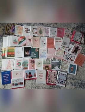 Holiday Greeting Card Bundle🎄 Assorted Xmas Designs (20 Cards/envelope)+extras